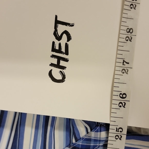 TOMMY Hilfiger 80s 2 ply fabric pinstriped long sleeve dress shirt size xl - Picture 8 of 10